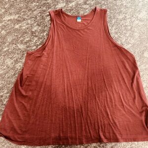 Old Navy Luxe Sleeveless Rust Tank Top